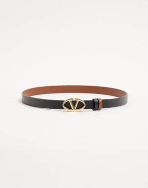 Cintura Reversibile Vlogo The Bold Edition In Vitello 20 Mm