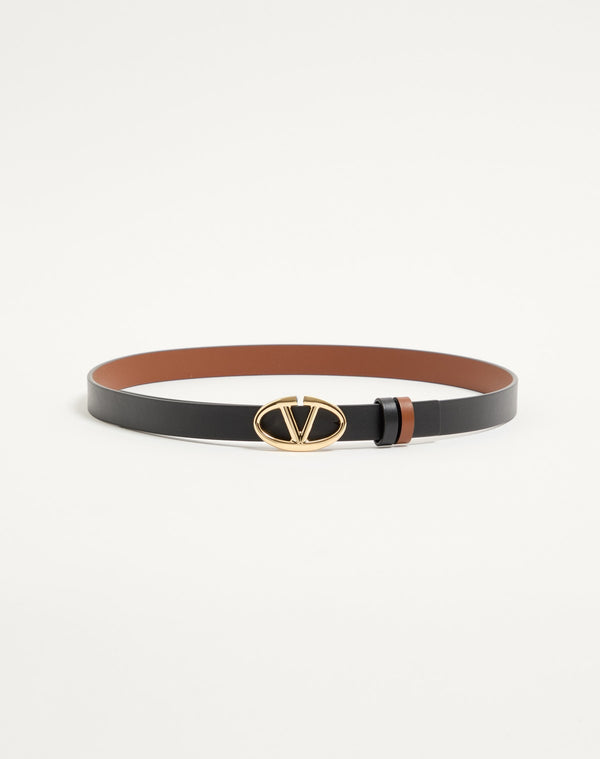 Cintura Reversibile Vlogo The Bold Edition In Vitello 20 Mm