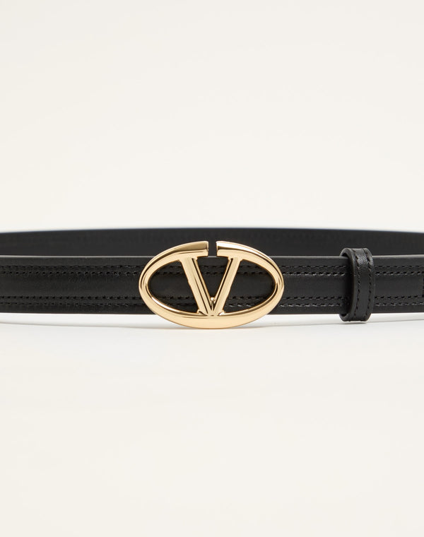 CINTURA VLOGO THE BOLD EDITION IN VITELLO LUCIDO 20 MM