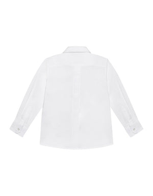 STRETCH POPLIN SHIRT WITH COVERED PLACKET