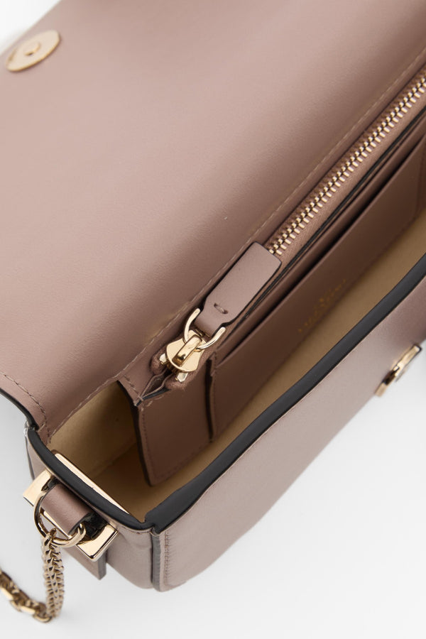 POUCH CON CATENA VLOGO WALK IN VITELLO