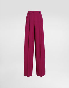 WOOL TWILL PALAZZO PANTS