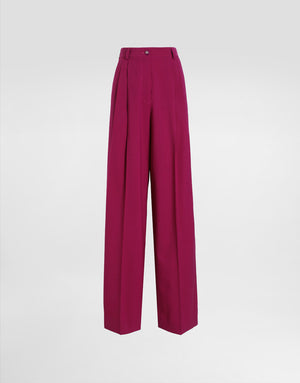 WOOL TWILL PALAZZO PANTS