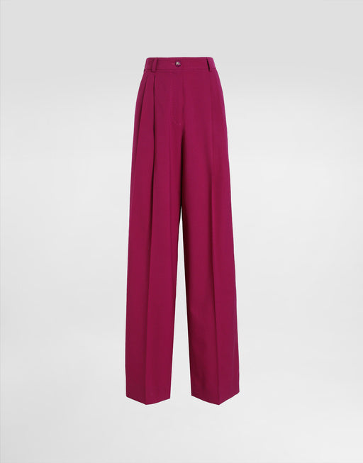 WOOL TWILL PALAZZO PANTS