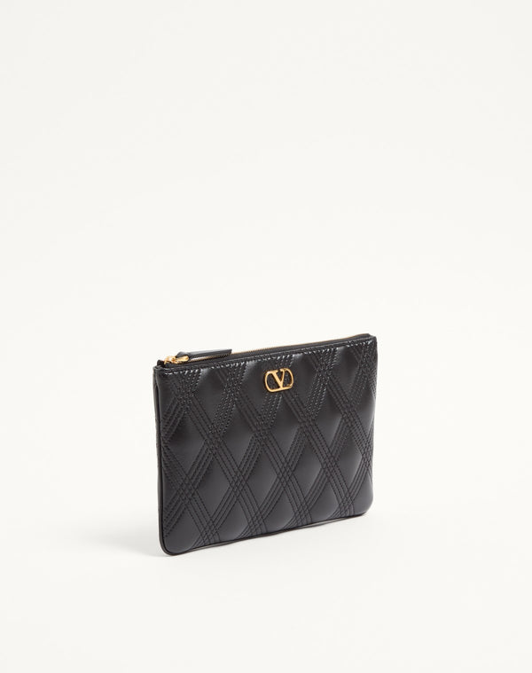 Pochette Valentino Garavani Quiltie 67 In Nappa Trapuntata