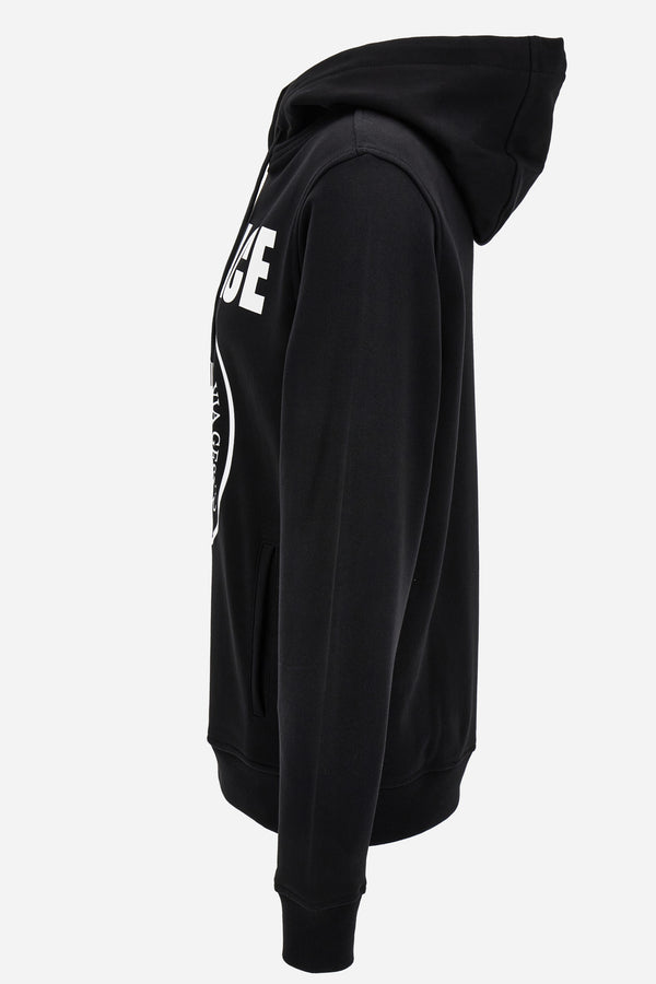 Sweatshirt In Non-Brushed Sweatshirt Fabric + Medusa Rock Print