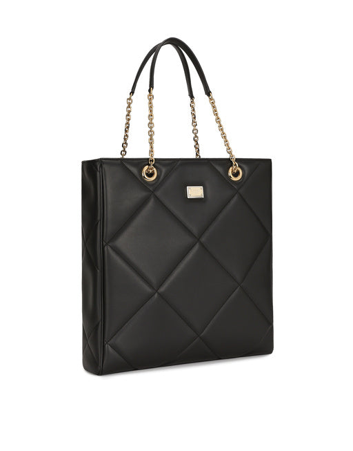 QUILTED CALFSKIN JUNGLE SHOPPER