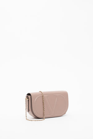 POUCH CON CATENA VLOGO WALK IN VITELLO