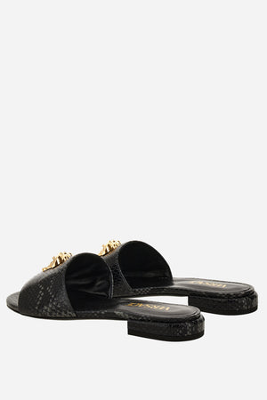 La Medusa Sandal  In Printed Python Calf Leather