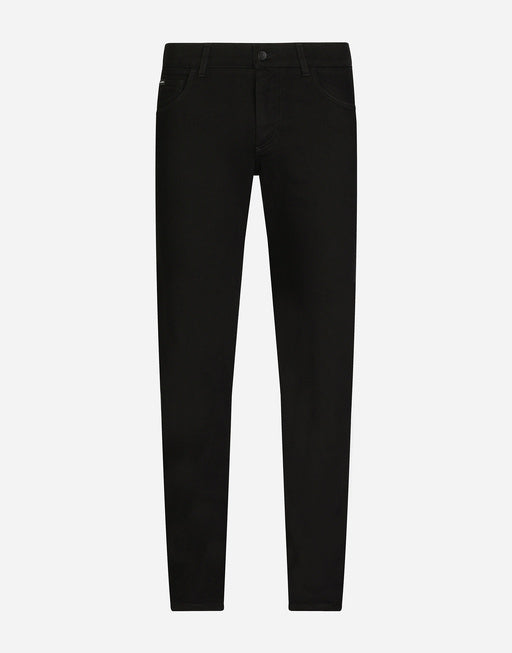 BLACK SLIM-FIT STRETCH JEANS