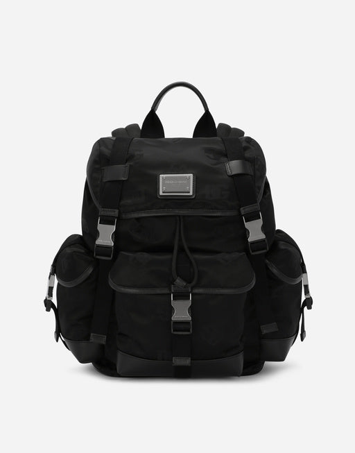 NYLON BACKPACK WITH LOGO
