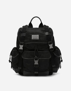 NYLON BACKPACK WITH LOGO