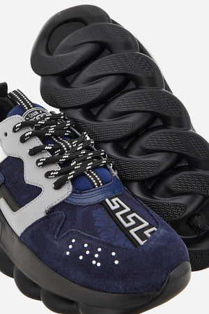 Chain Reaction Low Top In Suede+Jacquard Baroque+Calf Leather