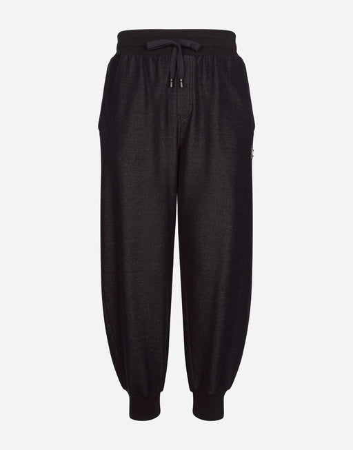 JERSEY JOGGING PANTS WITH LOGO TAG