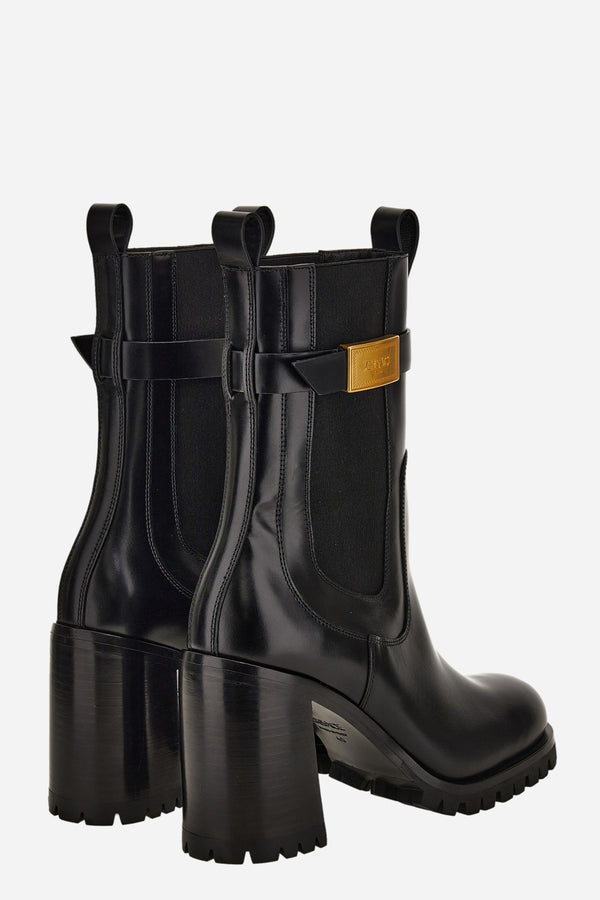 Versace Milano Booties In Calf Leather