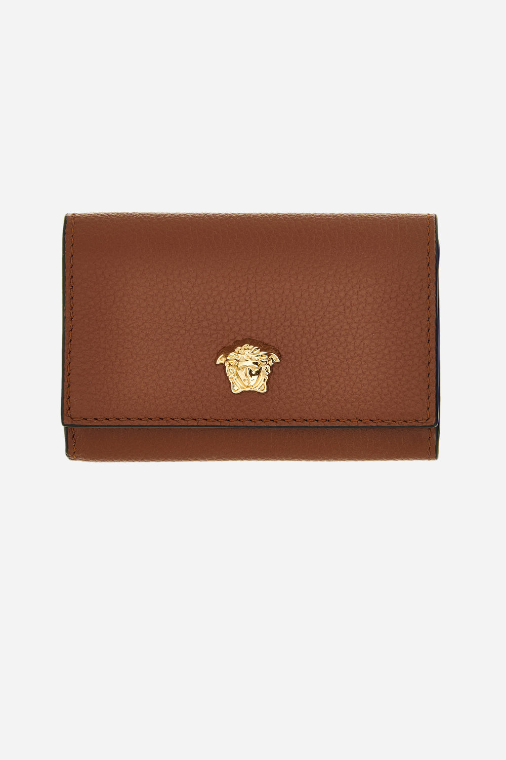 La Medusa Businnes Card Holder In Grainy Calf Leather