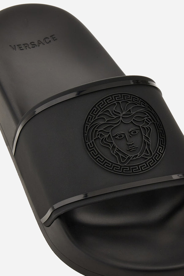 Versace Pool Slides In Rubber