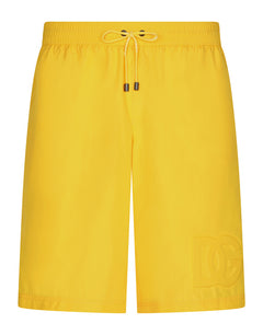 LONG-LEG SWIM TRUNKS WITH EMBOSSED DG LOGO
