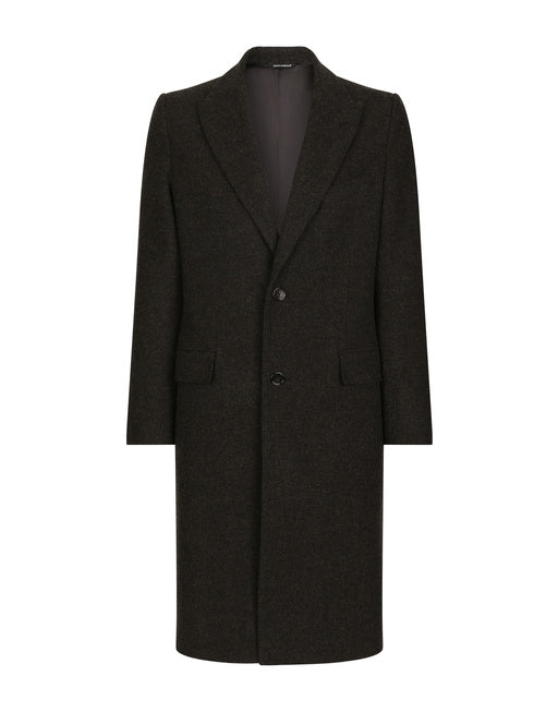 SINGLE-BREASTED WOOL COAT