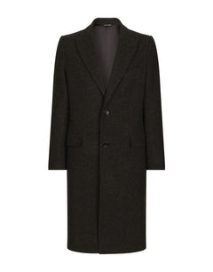 SINGLE-BREASTED WOOL COAT