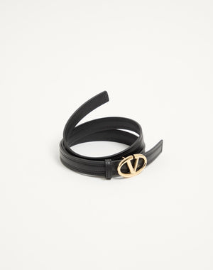 CINTURA VLOGO THE BOLD EDITION IN VITELLO LUCIDO 20 MM