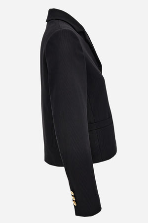 Informal Jacket In Fluid Cotton Gabardine Whit Barocco 92 Foulard