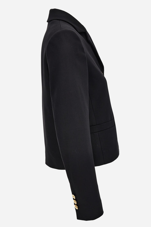 Informal Jacket In Fluid Cotton Gabardine Whit Barocco 92 Foulard