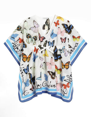 BATISTE CAFTAN WITH BUTTERFLY PRINT