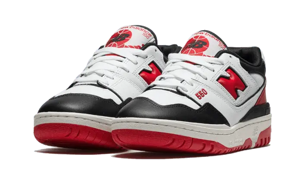 New Balance 550 White Red Black - BB550HR1