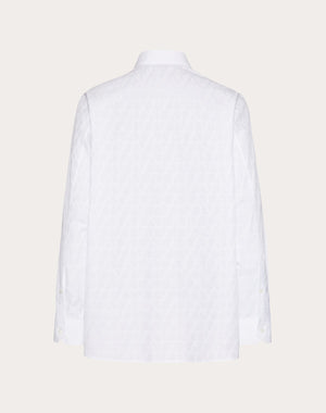 Camicia In Popeline Di Cotone Con Motivo Toile Iconographe