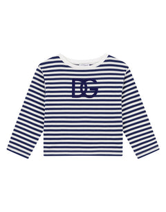 JERSEY T-SHIRT WITH FLOCKED DG LOGO