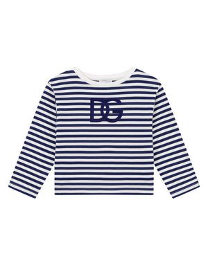 JERSEY T-SHIRT WITH FLOCKED DG LOGO