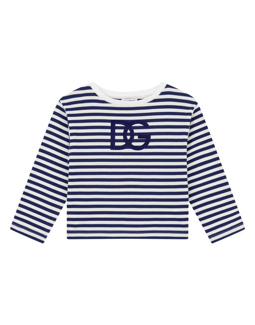 JERSEY T-SHIRT WITH FLOCKED DG LOGO