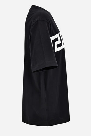 T-Shirt In Cotton Jersey-Greca Print