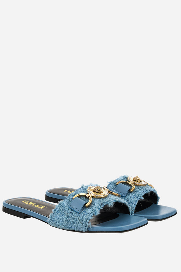 Medusa 95 Flat Sandal H.10 In Fabric