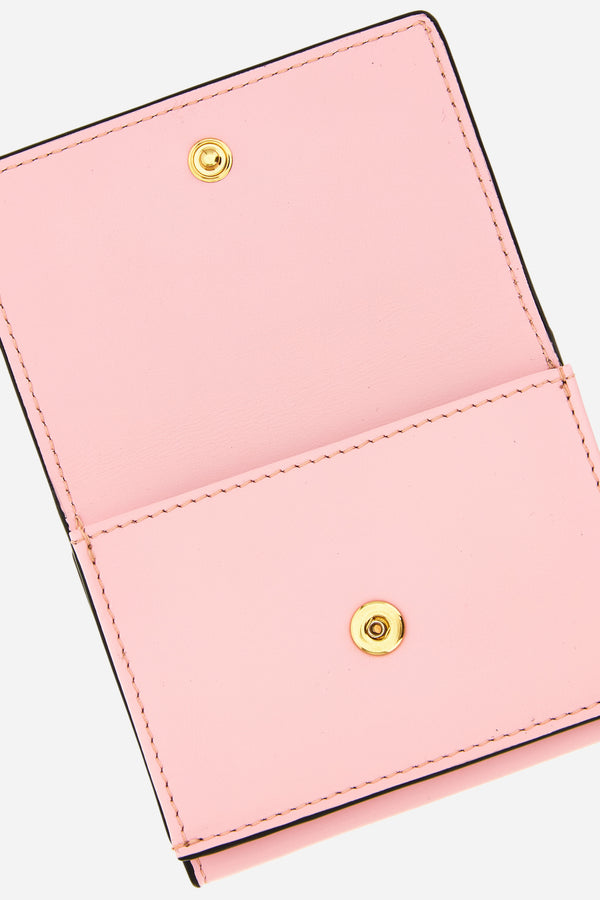 Smooth Icon Trifold Wallet In Lamb Leather