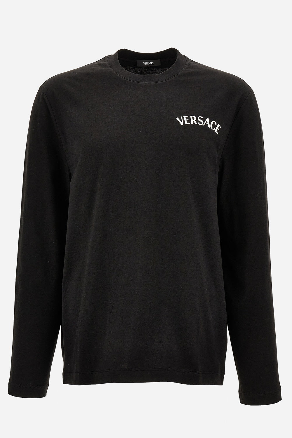 T-Shirt In Jersey Fabric + Versace Milano Print