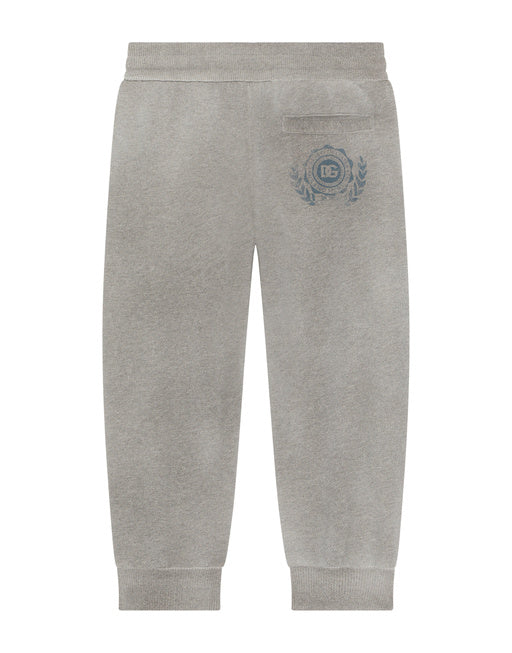 JERSEY JOGGING PANTS WITH DG LAUREL DETAIL