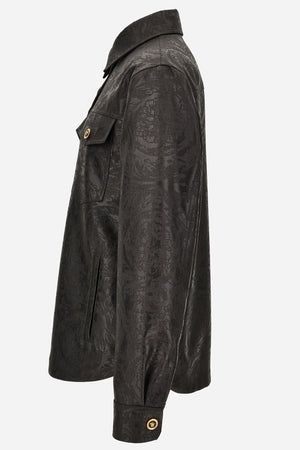 Blouson In Barocco Embossed Melange Technical Fabric