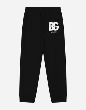 COTTON JOGGING PANTS WITH LOGO BAND ON SIDE