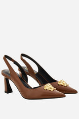 La Medusa Sling Back  In Calf Leather