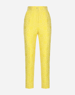TAILORED PANTS IN FLORAL JACQUARD