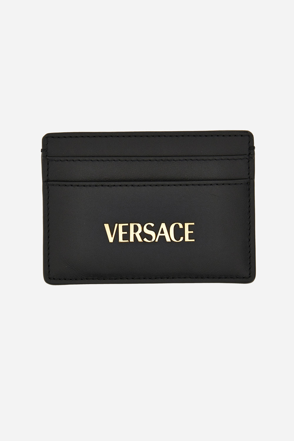 Versace Tag Card Case In Calf Leather