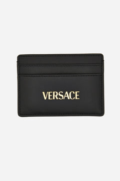 Versace Tag Card Case In Calf Leather