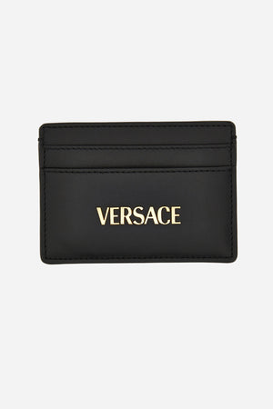 Versace Tag Card Case In Calf Leather