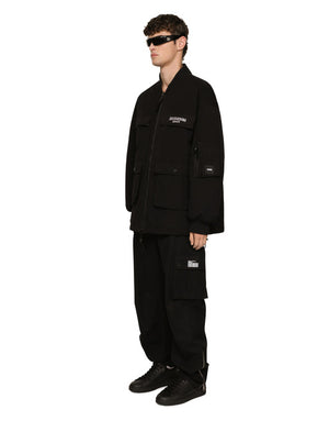 COTTON FAILLE JACKET WITH DGVIB3 PATCH