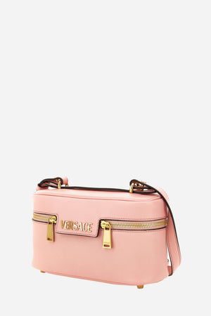 Versace Tag Shoulder In Lamb Leather