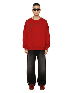 JERSEY SWEATSHIRT WITH DGVIB3 PRINT AND LOGO