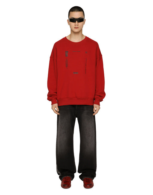 JERSEY SWEATSHIRT WITH DGVIB3 PRINT AND LOGO