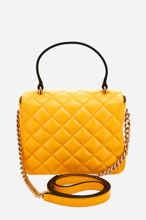 Icon Mini Top Handle In Quilted Lamb Leather